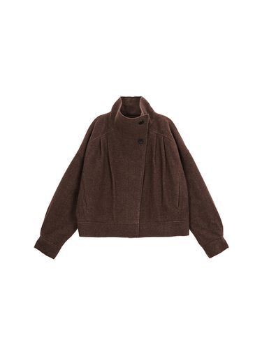 High Neck Short Coat (Brown) - Matin Kim - Modalova