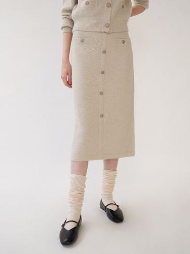 Metal Yarn Knit Skirt OH3XS6610 - OLIVE DES OLIVE - Modalova