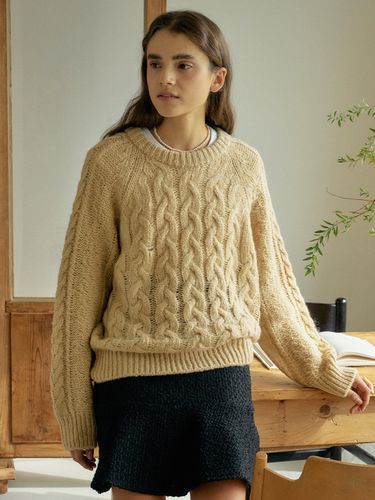 T Cozy Alpaca Cable Knit - ANEDIT - Modalova