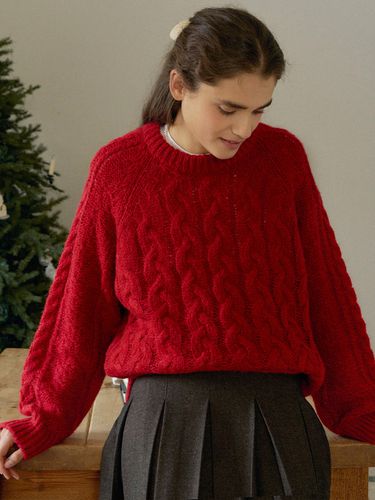 T Cozy Alpaca Cable Knit - ANEDIT - Modalova