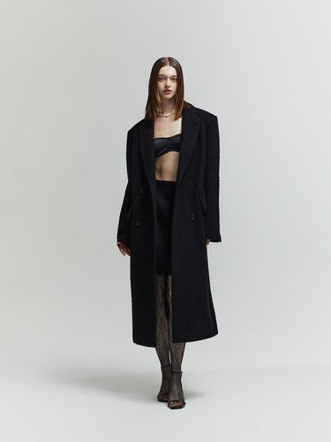 Double Breasted Oversized Coat_Black - L’H.A.S - Modalova