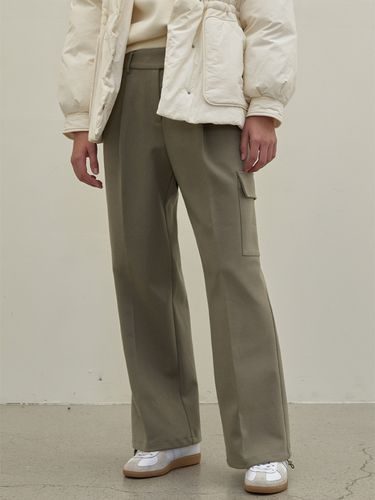 Warm-touch wide-fit cargo jogger pants - Atelier Nain - Modalova