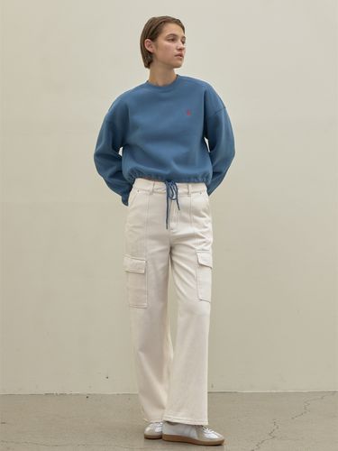 Utility Cargo Fleece-Lined Cotton Denim Pants - Atelier Nain - Modalova