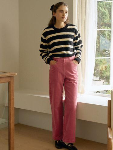 T Gold Button Corduroy Pants_Rose - ANEDIT - Modalova