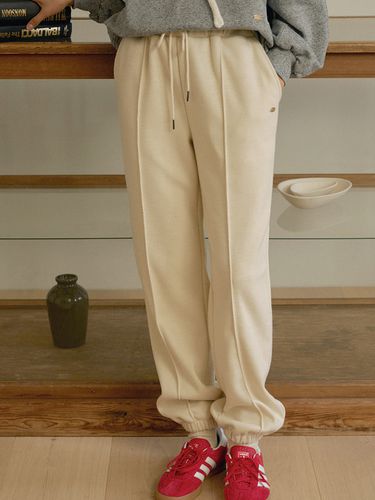 T Knit Texture Jogger Pants_Sand - ANEDIT - Modalova