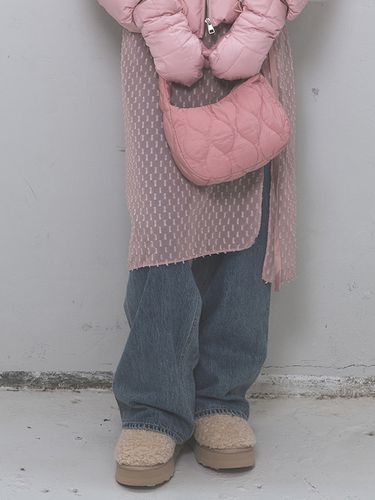 Mini Quilted Hobo Bag_Pink - CELITAILS - Modalova