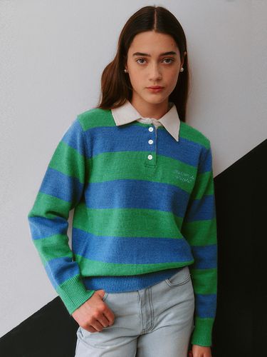 Stripe Pique Knit - Green - ROLAROLA - Modalova