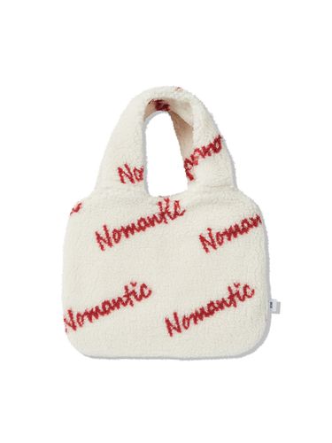 Nomantic Pattern Logo Shearling Tote Bag (2 Color) - beyondcloset - Modalova