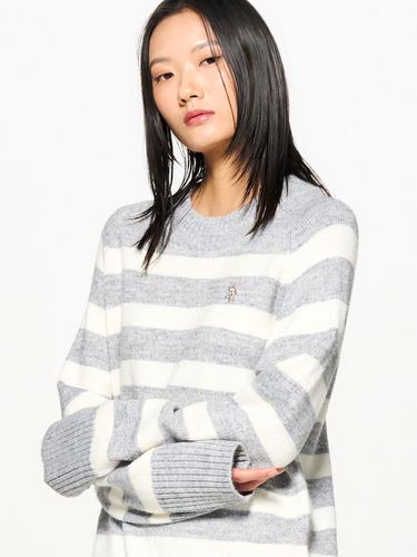 Wool Striped Raglan Pullover Sweater - GENERAL IDEA - Modalova