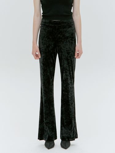 Velvet Semi Bootcut Pants_Black - HACIE - Modalova