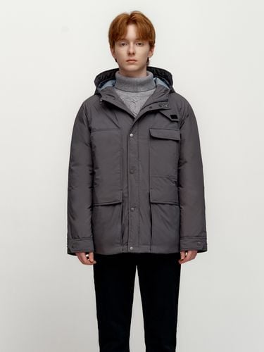 Multi-Pocket Hooded Down Parka _ - SOLEW - Modalova