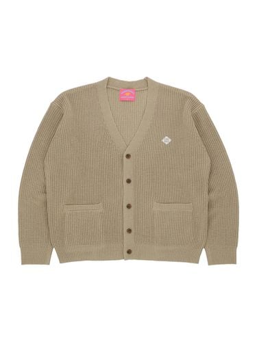 Logo Basic Cardigan - Beige - COMONINOZ - Modalova