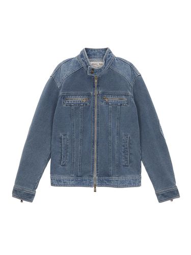 Denim Combi Racing Jumper - Blue - Matin Kim - Modalova