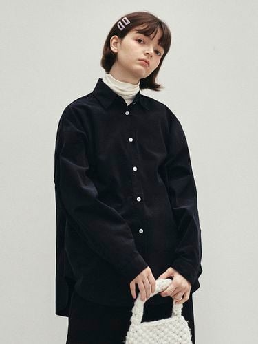 Signature Corduroy Shirt_Dark Navy - LOEIL - Modalova