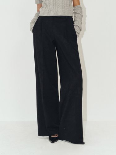 One Tuck Wool Slacks - Black - ARTID - Modalova