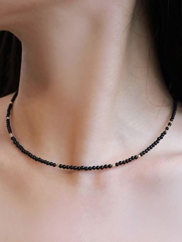 Onyx Beads Necklace - Less is more - Modalova