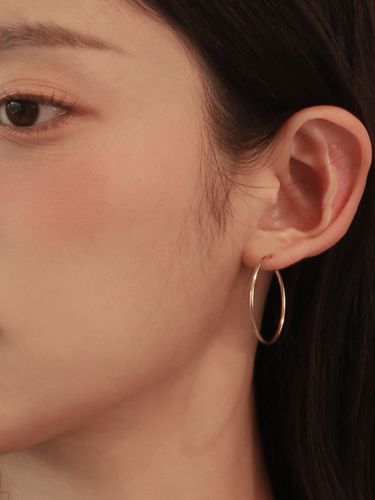 K Gold-Filled Hoop Earring - Less is more - Modalova