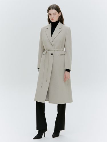 Tailored Long Strap Belted Coat_2 Colors - HACIE - Modalova