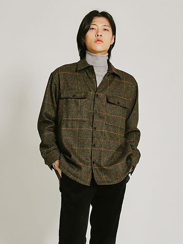 Oversized Check Shirt Jacket _ - ADHOC - Modalova