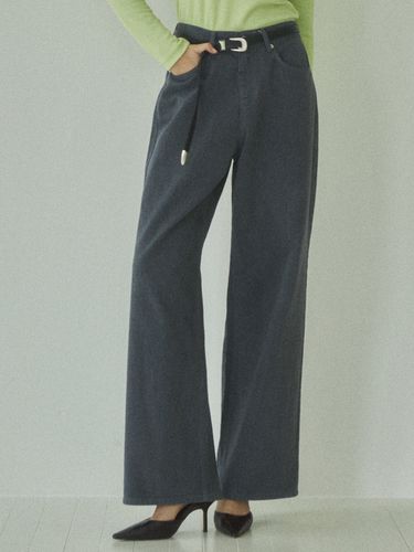 Wide Pigment Garment Dyed Pants () - CITTA - Modalova