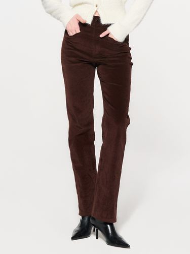 Stretch Slim Corduroy Pants_Dark Brown - GENERAL IDEA - Modalova