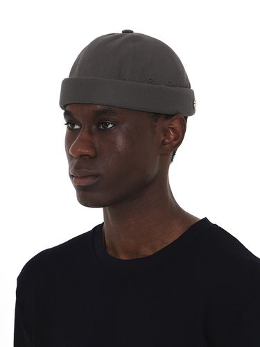 Oversized Brimless Hat - Charcoal - UNDERCONTROL - Modalova