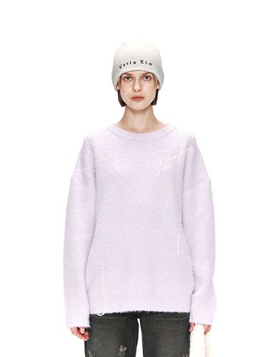 Logo Stitch Hairy Knit Pullover () - Matin Kim - Modalova