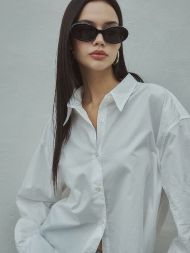 Mini Label Oversized Cotton Shirt () - CITTA - Modalova