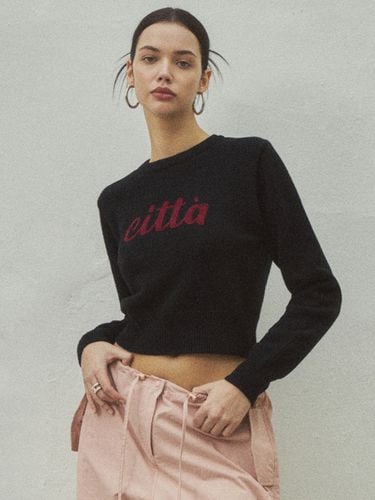 Chain Stitch Logo Round Knit () - CITTA - Modalova