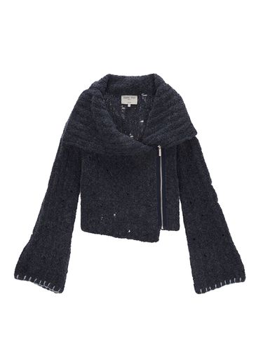 Two-Way Knit Cardigan Jacket - Blue - Matin Kim - Modalova