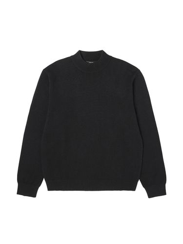 Unisex Mock Neckline Knit Top_Black - ADHOC - Modalova