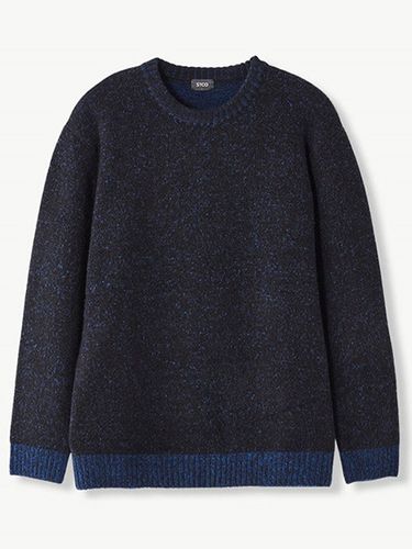 Two Toned Pullover Knit Sweater - STCO - Modalova