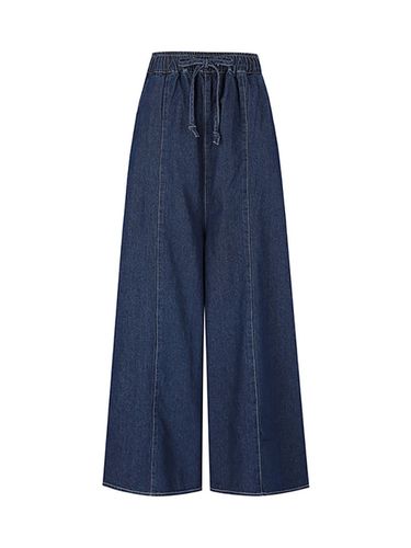 Womens Stitch Wide Denim Pants_Indigo - ADHOC - Modalova