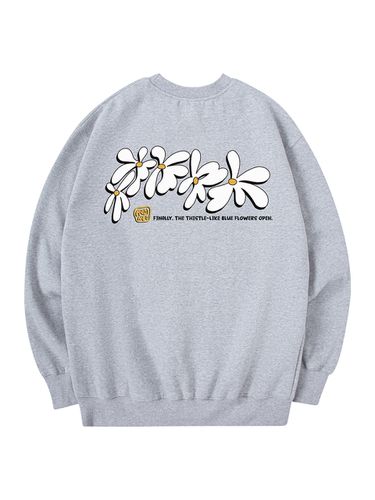 Flowery Sweatshirt_Grey - RADINEO - Modalova