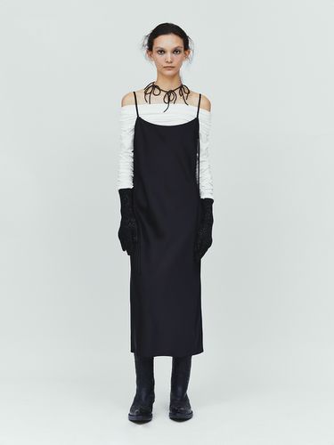 Strap Camisole Dress (Black) - DIAGONAL - Modalova