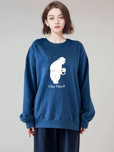 Bowling Ball Relaxed Fit Fleece Washed Sweatshirt - pollution - Modalova