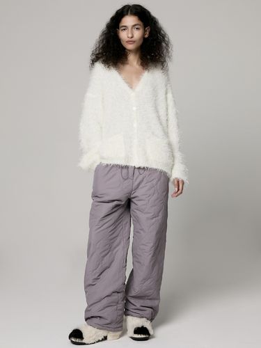 Wave Quilted Padding Pants _ Violet - Porta - Modalova