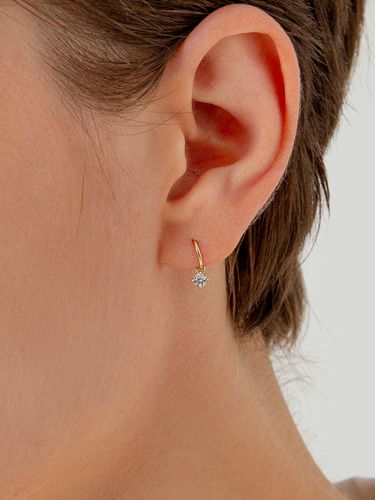 Signity Stone Drop Earring - LUNNE - Modalova