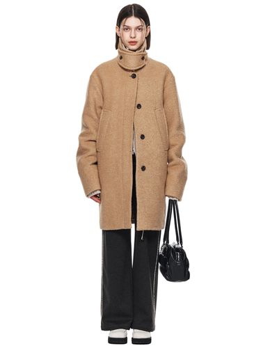 Wool Blended Half Coat - Matin Kim - Modalova