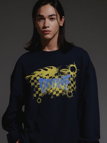 Graphic Sweatshirt_Navy - CAMELWORK - Modalova