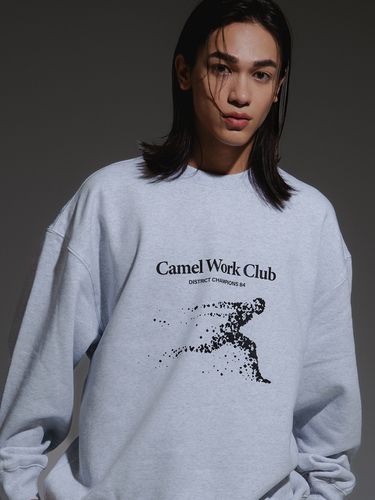 Camel Run Club Sweatshirt_Ash Gray - CAMELWORK - Modalova