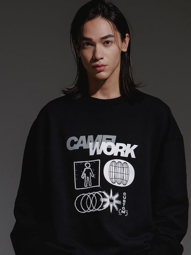 Glitch Sweatshirt_Black - CAMELWORK - Modalova