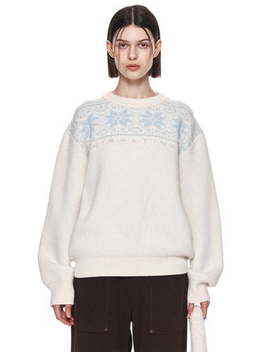 Matin Snowflake Knit Sweater - Matin Kim - Modalova