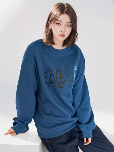 Polar Relaxed Fit Fleece Washed Sweatshirt - pollution - Modalova