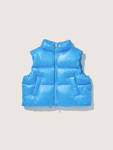 High-neck Down Vest_Blue - PLAC - Modalova