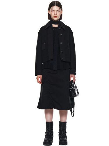 Shirring Point Puff Skirt_Black - Matin Kim - Modalova