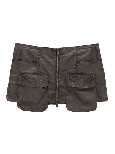 Two Way Cargo Belted Skirt_Brown - Matin Kim - Modalova