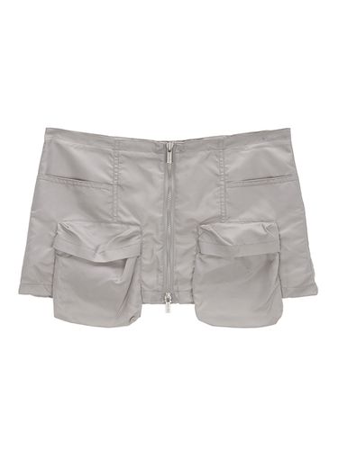 Two Way Cargo Belted Skirt_Light Grey - Matin Kim - Modalova