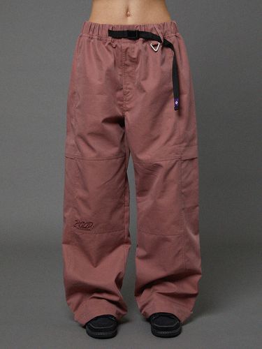 Pleated Cotton Banded Cargo Pants - HOODHOOD - Modalova