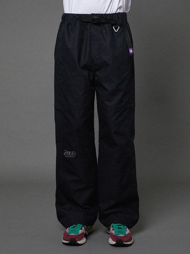 Pleated Cotton Banded Cargo Pants - HOODHOOD - Modalova